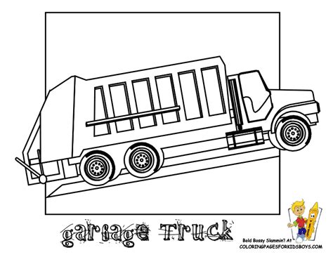 Grimy Garbage Truck Coloring Page Garbage Trucks Free Coloring Home