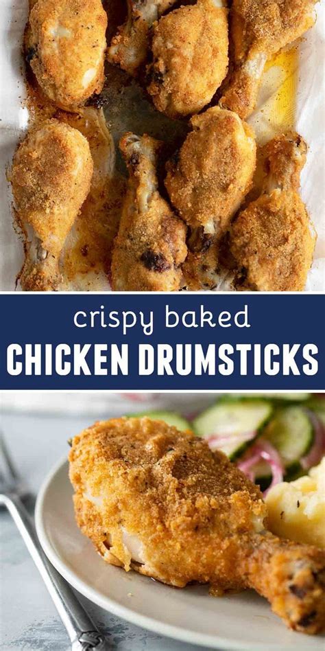 Bake in the oven for 5 minutes, or until golden. Crispy Baked Chicken Drumsticks | Recipe | Drumstick ...