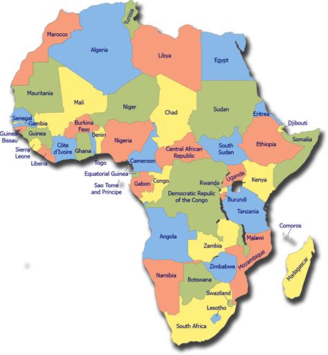Africa Continent Map Map Of Continents World Geography Map