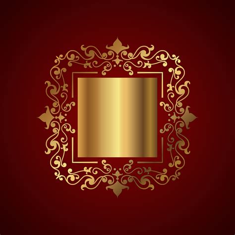 Elegant Background With Decorative Gold Frame 694433
