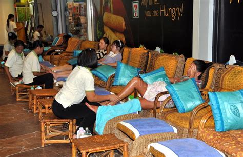 Patong Thailand Foot Massage Spa Editorial Stock Image Image Of