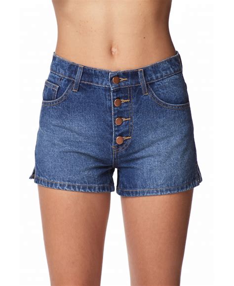 Maybe you would like to learn more about one of these? Lyst - Forever 21 High Waisted Button Fly Shorts in Blue