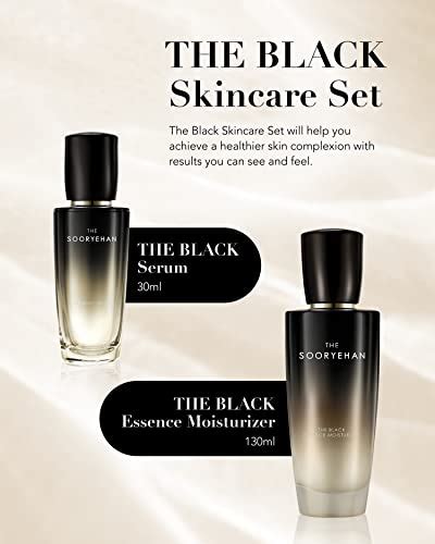 Sooryehan The Black Skincare Set Luxury Premium High End Skincare K