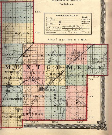 Montgomery County Illinois Maps And Gazetteers