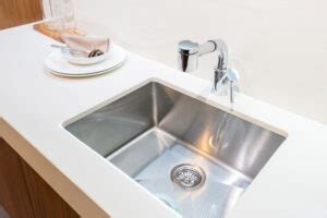 Turn off hot water angle stop under sink to faucet. How to Fix Leaking in an Under mount Sink - Kitchen Faucet ...