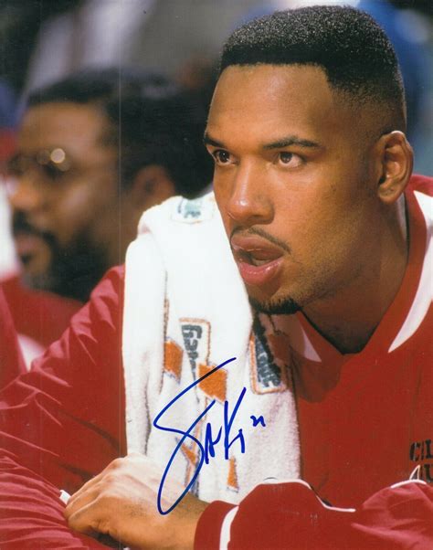 Stacey King Signed Chicago Bulls Basketball Last Dance X Photo W