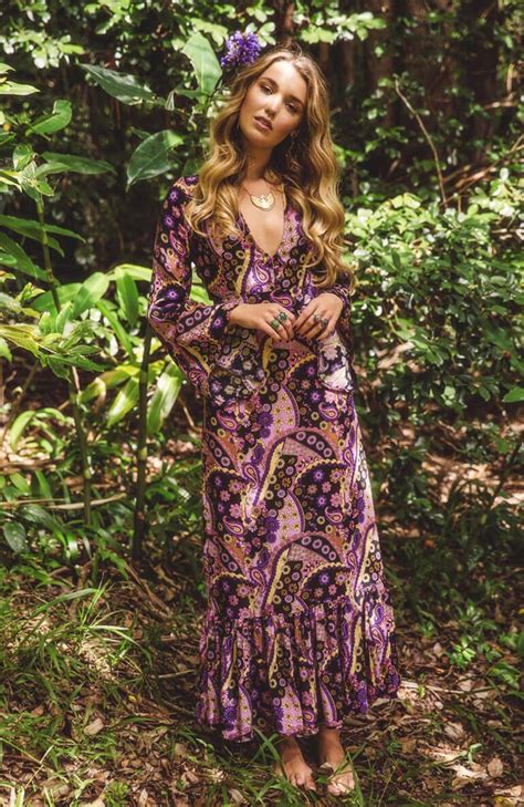 dive into nine lives bazaar s ethereal new lookbook maxi dress boho style 70s inspired