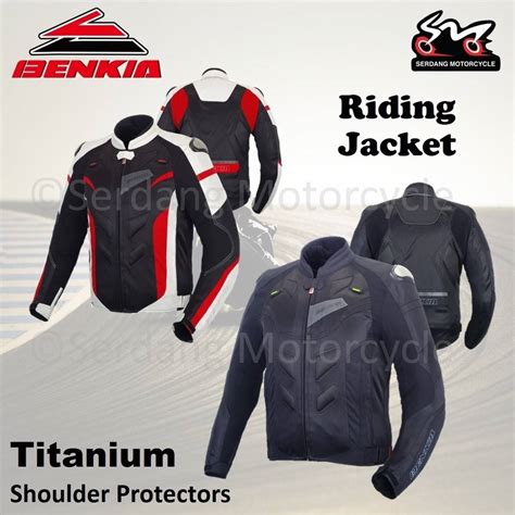 Benkia Riding Jacket Motorcycle Bike Titanium Shoulder Protector