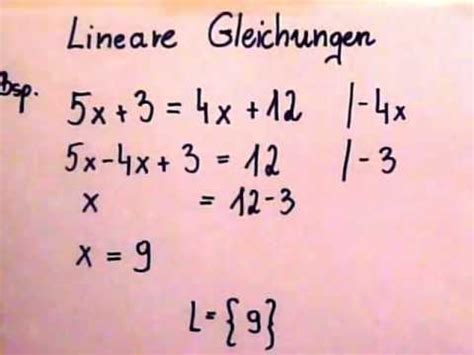 We did not find results for: Lineare Gleichungen -Erklärung und Beispiel (1) - YouTube