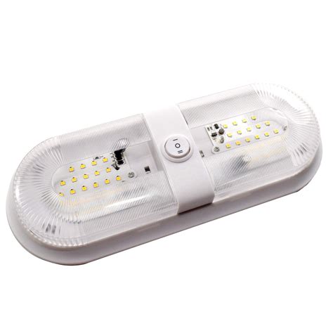 Hqrp Rv Led Ceiling Double Dome 12v 24v 560 Lumen Interior Indoor Light Replacement Trailer