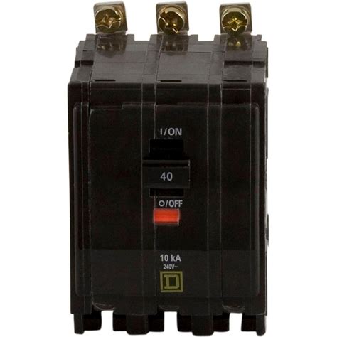 Square D Qo 40 Amp 3 Pole Bolt On Circuit Breaker Qob340 The Home Depot