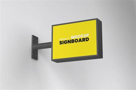 Premium Psd Signboard Mockup