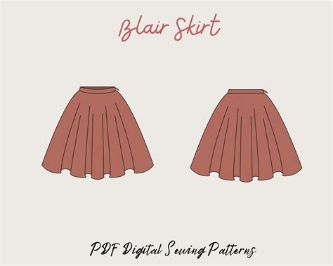 Mini Skirt Pattern7 Sizespdf Sewing Patternwomen High Etsy