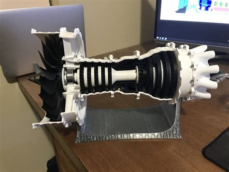Finally Finished My 3d Printed Jet Engine Model 3dprinting