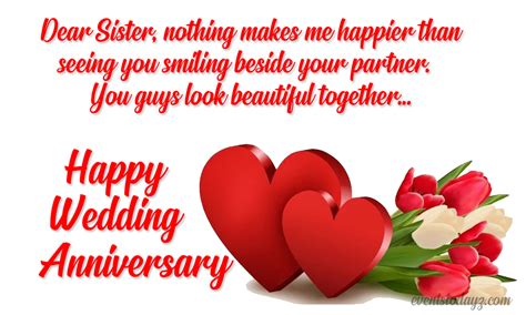 Happy Anniversary Wishes For Sister Anniversary Greeting Cards