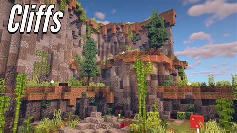 How To Terraform Cliffs In Minecraft Youtube