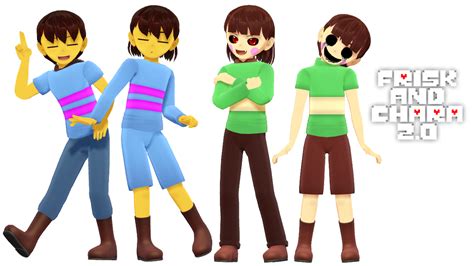 Mmd Undertale Frisk And Chara 20 By Magicalpouchofmagic On Deviantart