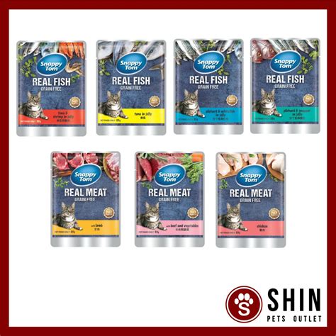 Ingredients are cooked entirely within their sealed can to lock in. Snappy tom Pouch (Cat Wet Food) - 85g