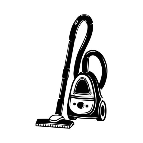 Vintage Retro Vacuum Cleaner Can Be Used Like Emblem Logo Badge