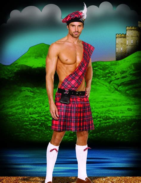 Mens Scottish Kilt Costume Hot Scottie By Dreamgirl