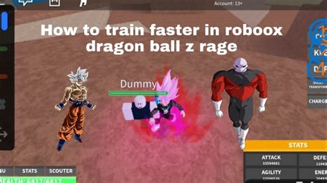 How To Train Faster In Roblox Dragon Ball Z Rage 2020 Youtube