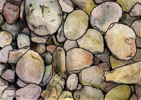 Stones Drawing By Shana Rowe Jackson Pixels