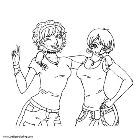 Bff Coloring Pages Line Drawing By Anime Nc Free Printable Coloring Pages