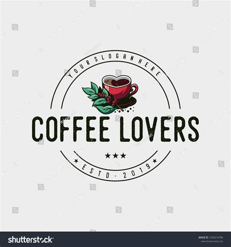 Coffee Lovers Logo Design Stock Vector Royalty Free 1293216706