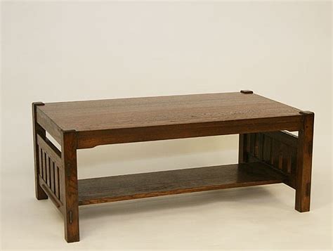 Lot Arts And Crafts Style Mission Oak Coffee Table
