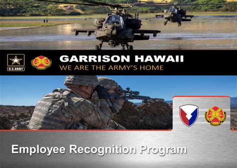Employee Recognition Program Hawaii Us Army Mwr