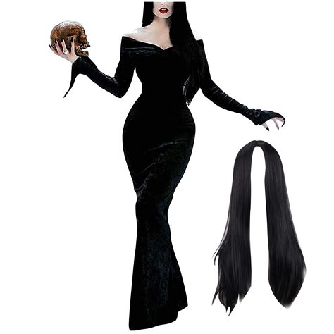Buy Morticia Addams Costume Halloween Costume Addams Family Costumes Morticia Dress Off