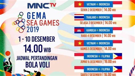 Jadwal Bola Voli Sea Games Hari Ini Indonesia Vs Vietnam Laga Perdana