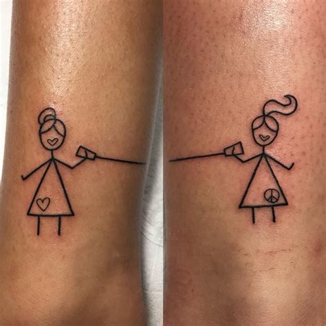 Sister Stick Figure Tattoo