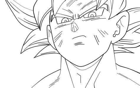 Ultra Instinct Goku Coloring Pages Coloring And Drawing