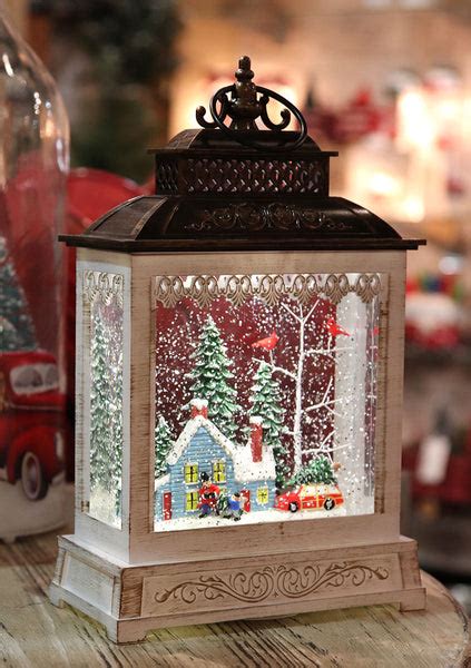 11 Inch Home For The Holidays Lighted Snow Globe With Optional Music S