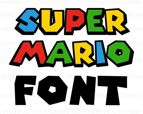 Super Mario Schriftart Mario Schrift Alphabet Buchstaben Etsy Österreich
