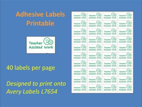 Marking Adhesive Labels Printable Time Saving Sticky Label L7654 Adult