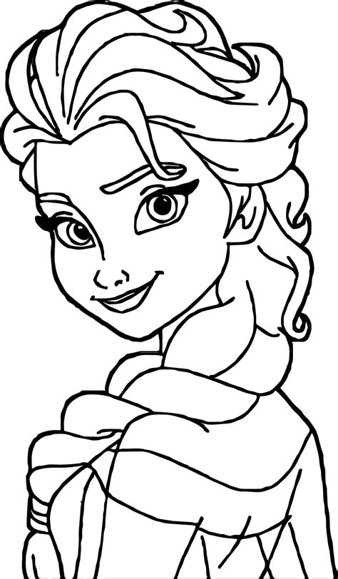 Printable Coloring Page Elsa Printable Templates