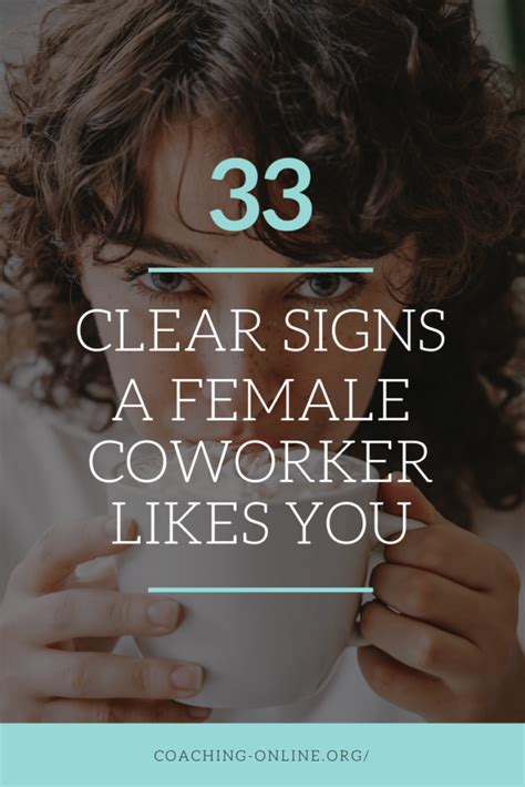 33 clear signs a female coworker likes you [2024]