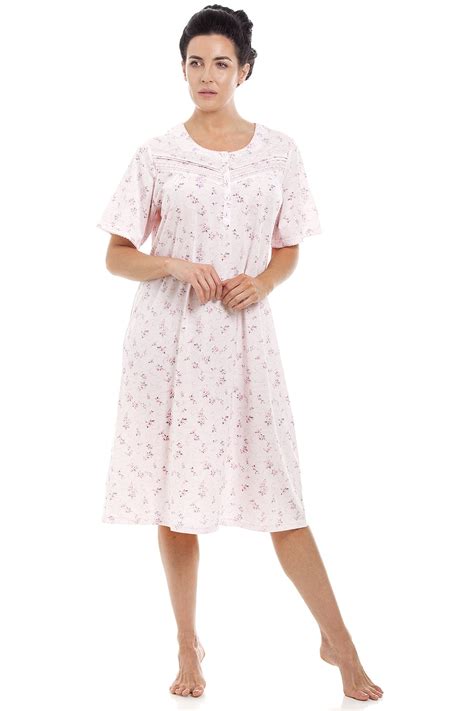Pink Short Sleeved Floral Nightdress