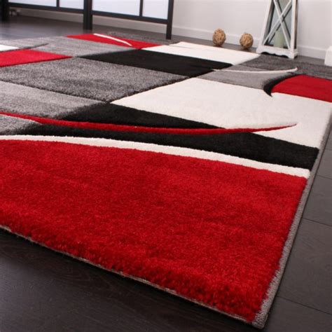 Es gibt 44411 rot teppich anbieter, die hauptsächlich in asien angesiedelt sind. Teppich Karo Modern Rot Schwarz BESTSELLER | Mirai Trading ...
