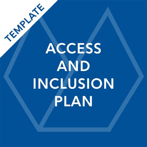 Access And Inclusion Plan Template Revents Academy