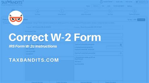 How To Correct A W 2 Form Irs Form W 2c Instructions Youtube