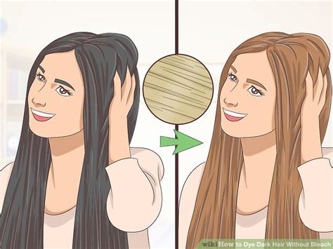 To safely change hair color without bleaching, consider a temporary alternative. How to Dye Dark Hair Without Bleach (with Pictures) - wikiHow