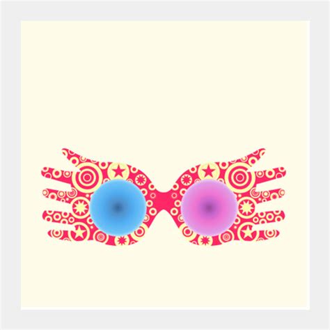 Spectrespecs Luna Lovegood Glasses Harry Potter Square Art Prints  Ar