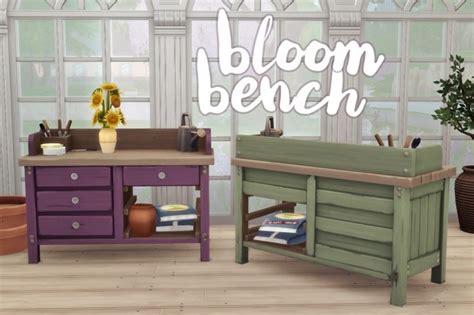 Bloom Bench At Hamburger Cakes Sims 4 Updates