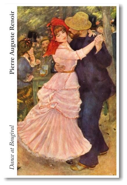Dance At Bougival 1883 Pierre Auguste Renoir Art Print Poster