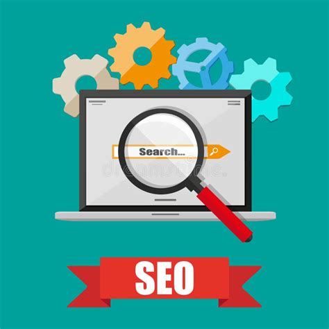 Seo Search Engine Optimization Concept Stock Vector Illustration Of