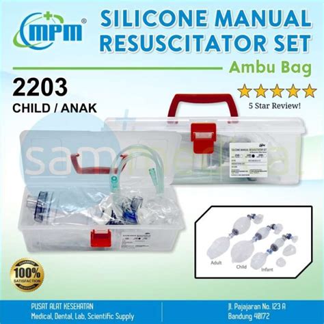 Jual MPM Silicone Resuscitator Anak Autoclavable Ambu Bag Di Seller SAM MEDICAL Official