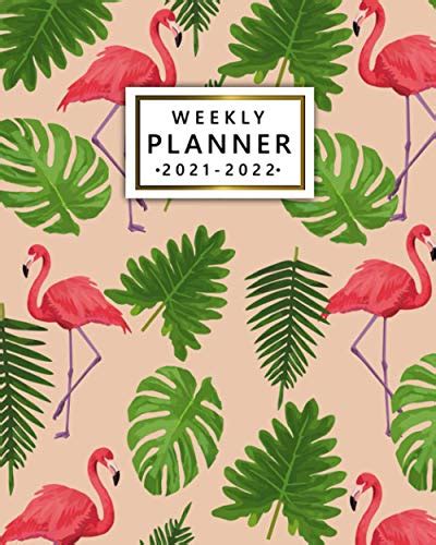 2021 2022 Weekly Planner Pink Flamingo 2 Year Diary With Holidays To Do Lists Vision Boards